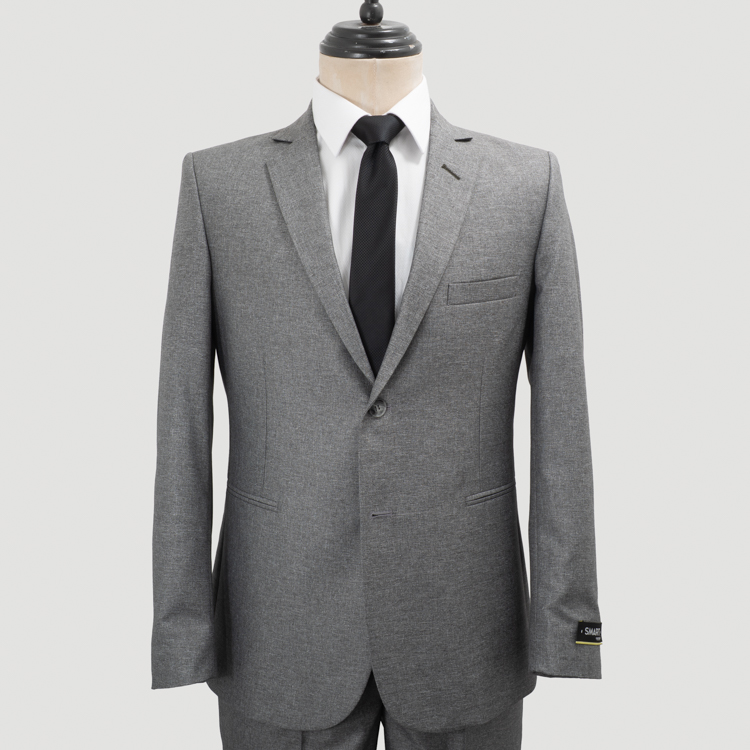 traje gris per estructura labrada marca smart slim 161305 GRIS PER 1
